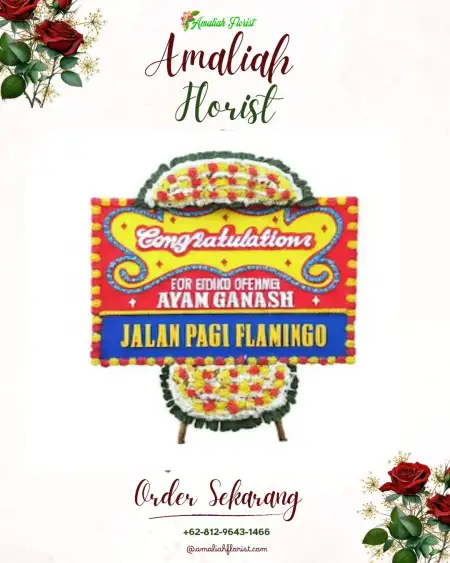 Sewa Papan Bunga Long Melaham